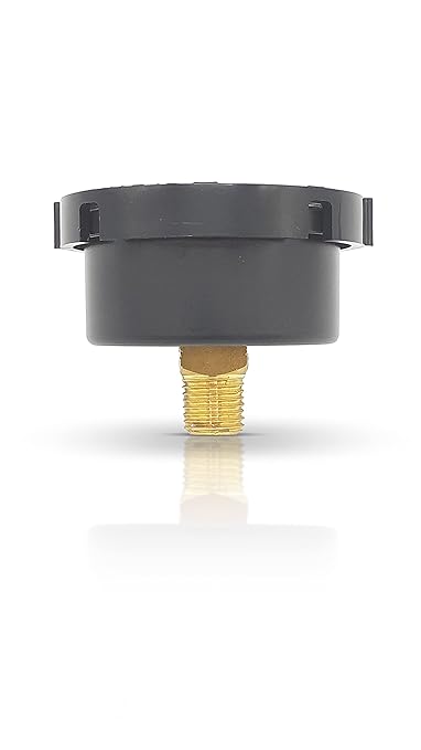 Swimables Start and Clean Filter Water Pressure Gauge Replacement - 60 PSI and 1/4" NPT Back Mount for Swimming Pool Filters - Compatible with Pentair, Hayward and Jandy Filters (Back Mount)
