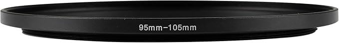 95-105mm Metal Step-Up/Down Ring Adapter Compatible with Mirrorless Cameras DSLR Lens, UV CPL ND Filter Thread Converter, Black