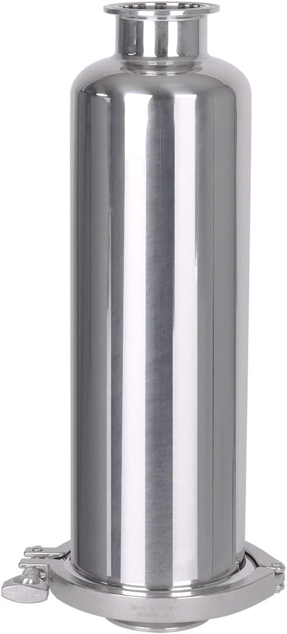 DERNORD 2 Inch Tri-Clamp Filter - SS304 Sanitary Fittings Inline Straight Strainer with 60 Mesh Stainless Screen