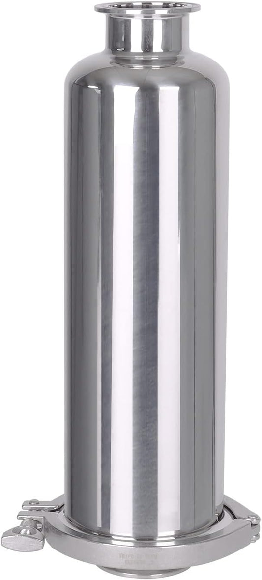 DERNORD 2 Inch Tri-Clamp Filter - SS304 Sanitary Fittings Inline Straight Strainer with 60 Mesh Stainless Screen