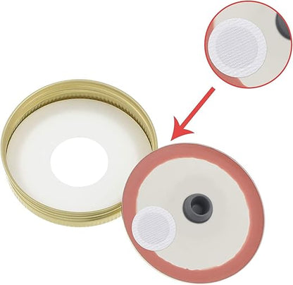 Synthetic Filter PaperStickers, 20 mm, 0.3 μm, Monotub Filter, Filter Discs Mycology - MonotubMushroom Fruiting Chamber Synthetic Filter Disc (60)