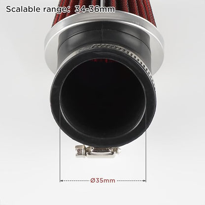 Evermotor Air Cleaner Motorcycle Carburetor Filter,34mm 35mm 36mm Perfect for 50cc 70cc 90cc 110cc 125cc 150cc Pit Bike,Moped,ATV,SSR,TTR
