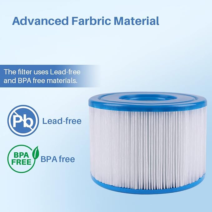 F4Y- PLF-INTS1 Pool Filter Replacement Compatible with All Pure Spas Models Including 28403E, 28407E, 28443E, 28453E, 28421E, 28423E, 28413E, and 28453E Filter Cartridges (1 Pack)