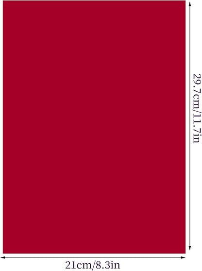 Lystaii 9pcs Gel Light Filter Color Correction Colored Overlays Transparent Color Film Lighting Gel Filter Plastic Sheets Correction 11.7 by 8.3 Inches for Film Video, Photo, Stage (Dark Red)