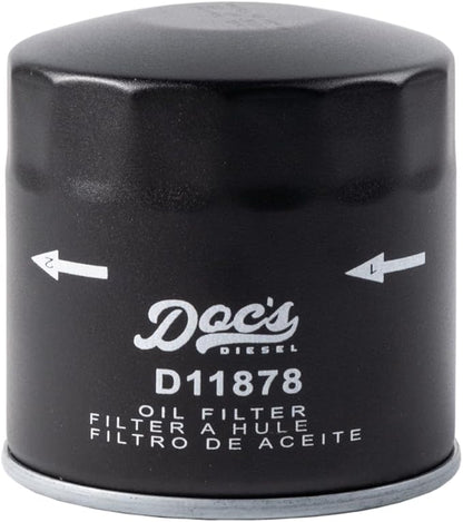 Doc's Diesel Oil Filter 12-Pack D11878-12 | Compatible with Chevrolet/GMC 6.6L Duramax 2500HD, 3500HD 2020+ | Replaces PF26