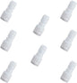 Reducing Straight RO(Reverse Osmosis) Water Filter Union Connector,NSF Certified Plastic Push Fit Quick Connect tube Fittings（1/4" x 3/8" Inch OD coupling）（pack 8）