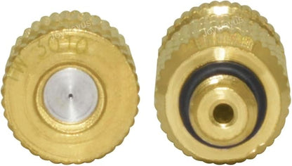 Joywayus 10/24 UNC Thread Brass Misting Nozzles Atomizing High Pressure Misting Sprayer Water Hose Nozzle for Greenhouse, Landscaping, Outdoor Cooling Mister System (Pack of 20)