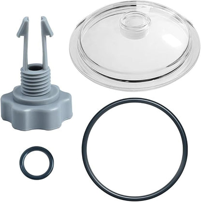 For SF80110-1 Pool For Leaf Trap Cover Lid with O-Ring and, Replacement Part for 12 Inch Sand Filter Pump, Swimming Pool Debris Cover and Filtration System Accessory for Above Ground Pools