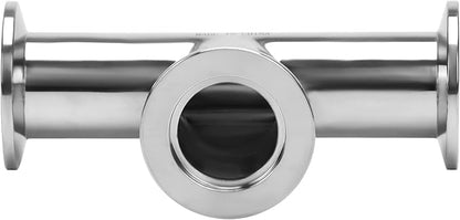 DERNORD KF-25 Tee 3 way Vacuum Fittings Stainless Steel 304 Pipe Fittings