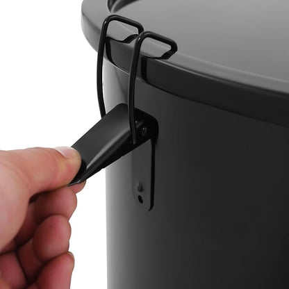 Fryer Oil Container With Filter,6 Gallon Bucket With Lid, Strainer Bag, Faucet and Handle, Carbon Steel Oil Grease Disposal Container For Deep Fryer Oil Filtering/Storage