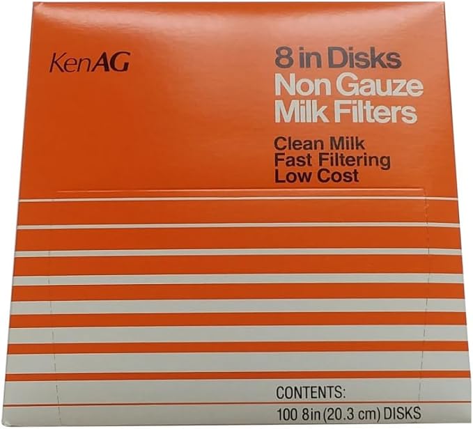 Kenag Milk Filter Disks 8" (100 disks) (1 Pack) (2)