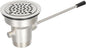 3-1/2 Inch Commercial Sink Drain with Lever Handle Kitchen Sink Opening Waste Drain Valve Stopper Prevents Sink Clogged Overflow for 1/2/3 Compartment Sink Style Drains