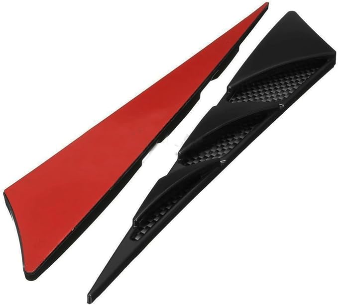 2pcs Car Vent Cover Stickers Car Air Flow Intake Bonnet Styling Stickers Car Body Decorative Strip Auto Exterior Accessories