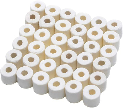 ALEGI Aquarium Premier Bulk Bio Ceramic Rings Filter Media for Fresh Water, Sea Water Fish Tank Canister Filter,Koi Fish Pond Reef Filter (4 lbs)