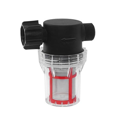 GIEX 200 Mesh Garden Hose Filter with Quick Connect, 3/4" GHT Thread Sediment Trap for Irrigation, Drip System, Misting, Greenhouse & Pressure Washer
