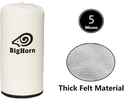 Big Horn 11769 20 Inch Dia 5 Micron Dust Filter Bag 20 Inch x 47 Inch Long Replaces OEM# A04526, A04496, 708698