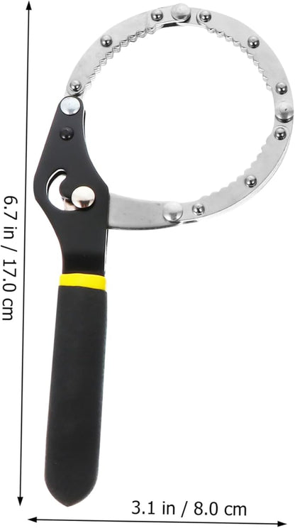 2pcs Adjustable Oil Filter Wrench Tool for Easy Removal of Oil Filters Compatible with Small to Medium Trucks and Farm Equipment