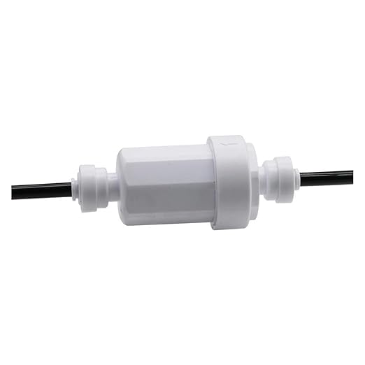Spray Water Connection 1/4 Inch Slide Lock Quick Connect Water Micro Filter Stainless Steel 120 Mesh Water Purifier Front Water Micro Filter Garden Irrigation Tool
