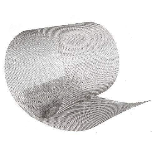 10 Mesh 304 Stainless Steel Woven Wire- 12" X 36" (30cmX90cm) for BBQ Wire Mesh, Cabinets Mesh,Garden Fence Mesh,Window Screens Net, Replacement (12" X 36" (30cmX90cm), 10 Mesh)