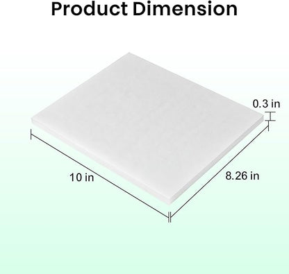 Filter Replacement for Creality Fume Extractor, 10pcs Pre Filter for Smoke Purifier, 99.97% Purification Rate, 10×8.26×0.3 inch