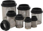 Durable 304 Stainless Steel Water Filter Screen - 1/2" to 2" External Thread for Aquariums, Ponds, Hydroponics(20Pcsx2In)