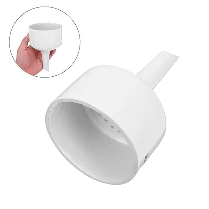 Veemoon 80Mm Ceramic Buchner Funnel Laboratory Filtration Filter Funnel with Stopper White Chemical Filter Paper for Student Experiments