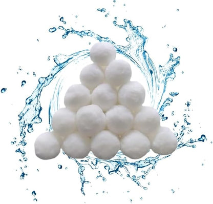 3 lbs Pool Filter Ball, for Swimming Pool Sand Filter, Lightweight Reusable Eco-Friendly Fiber Filter Ball, Replaces 100 lbs Pool Filter Sand 3 lbs