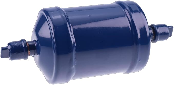 3/8'' Bi-Flow SAE Sweat Liquid Line Filter Drier Heat Pump SFK-083S 92070 for Refrigerant HCFC HFC Straight Cool Air Conditioners R502 R507 R404A from 1 to 5 Tons