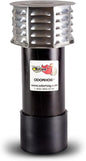 OdorHog Metal Cap Slip On Vent Stack Pipe Filter 4" Black ABS, Removes Outdoor and Sewer Odor Problems (4.0-inch)