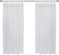 Outdoor De'cor Escape Waterproof Outdoor Sun Filtering Voile Tab Top Curtain, Patios, Gazebos, Privacy, Washable, Fade Resistant, 54" X 96", White