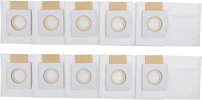 5-Layer Electrostatic Fleece 197903-8 Filter Bags With Rubber Seal For 36V 18V X2 Backpack Vacuum XCV05 XCV09 XCV10 Dust Collection 4-Pack ﻿(10 PACK)
