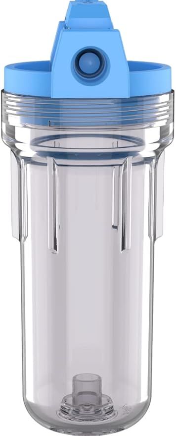 Pentair OMNIFilter U25 Filter System, 10" Standard Whole House Water Filtration System with Built-in Shut Off Valve, 3/4" NPT, Includes Housing, TO1 Cartridge, Wrench and Mounting Bracket, 5 Micron