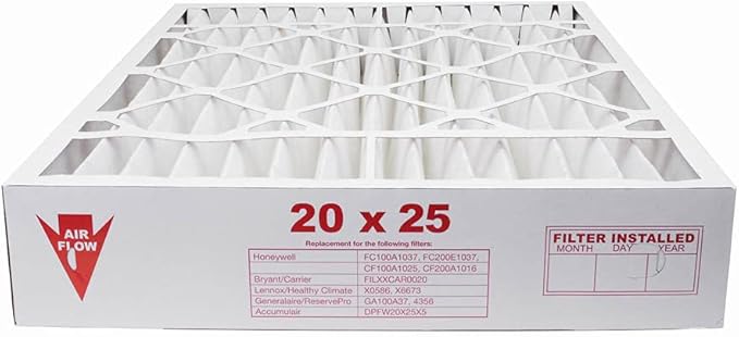 AIRx Filters 20x25x5 MERV 13 HVAC AC Furnace Air Filter Replacement for Honeywell FC100A1037 FC35A1027 CF200A1016, Health 4-Pack, Made in the USA