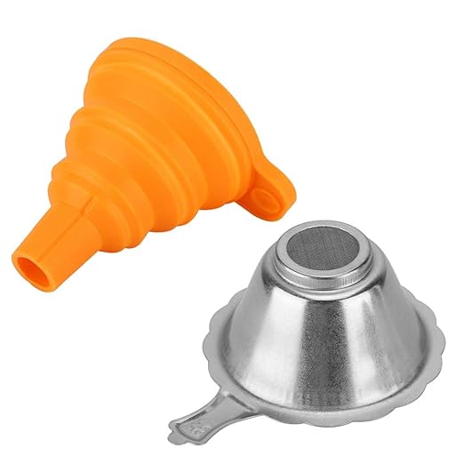 ASHATA 3D Printer Resin Filter,3D Printer Accessories Photosensitive Resin Filter Funnel Combination Light Curing Consumable Filter,Resin Filter Cup+Silicon Funnel Disposable for 3D Printer