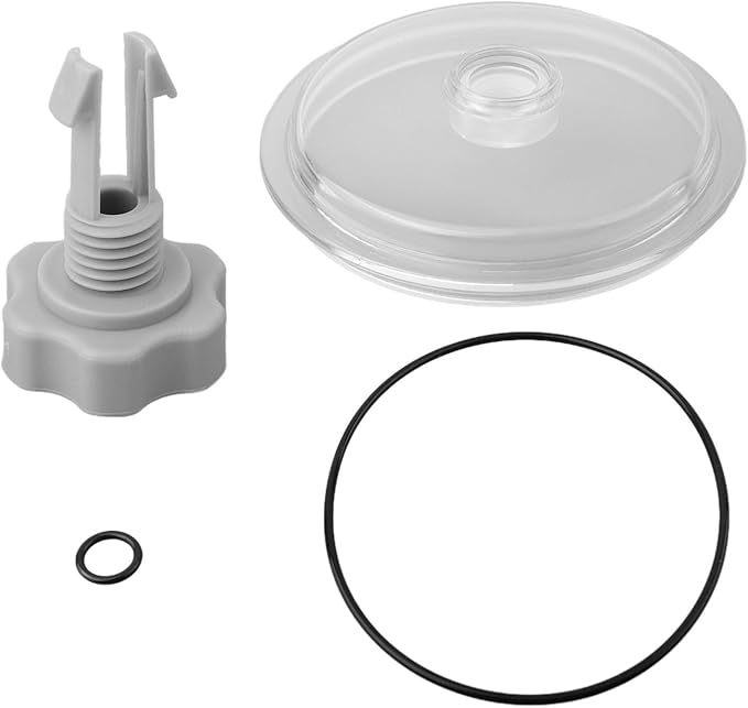 For SF80110-1 Pool For Leaf Trap Cover Lid with O-Ring and, Replacement Part for 12 Inch Sand Filter Pump, Swimming Pool Debris Cover and Filtration System Accessory for Above Ground Pools