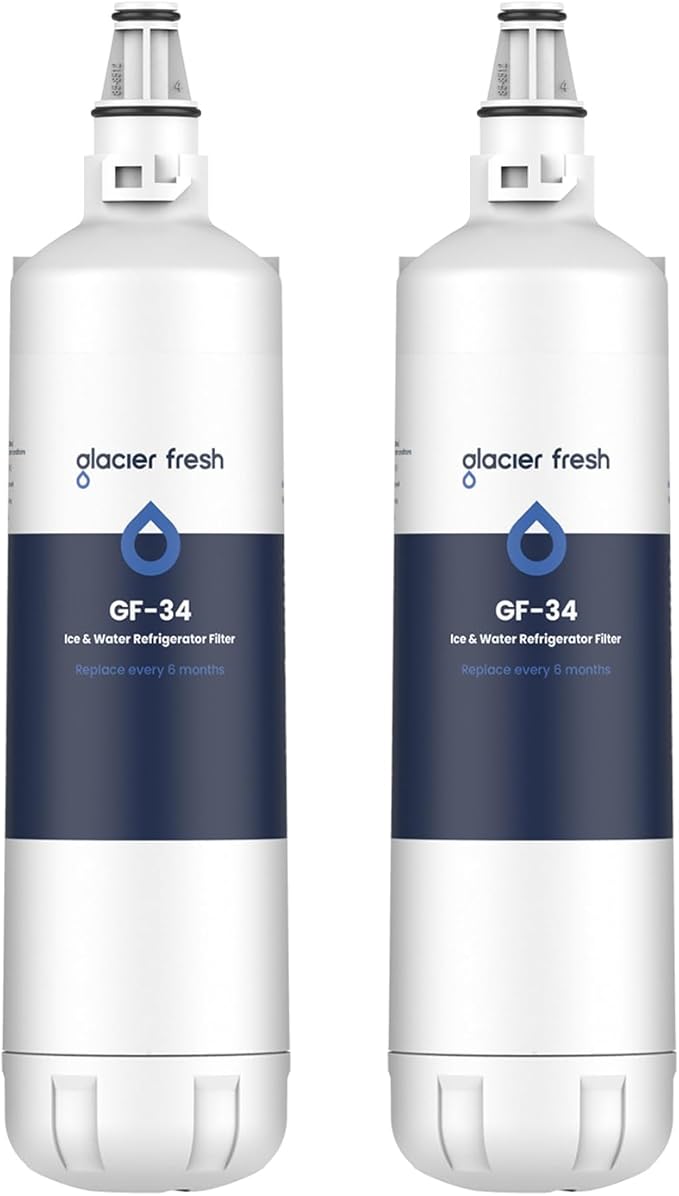 GLACIER FRESH Replacement for 7012333 Ice Maker Water Filter, Compatible With Sub-Zero 7012333 Water Filter, Manitowoc K00374 (2 Pack)