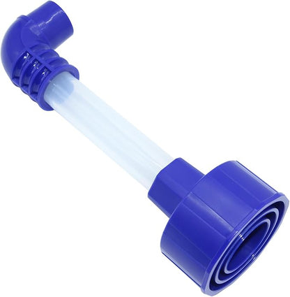 AC Drain Line Cleaner Tool, Universal HVAC to PVC Adapter for Unclogging A/C Condensate Drain Lines - Wet Vac Attachment for Efficient Evacuation, Blue, 1 Pack