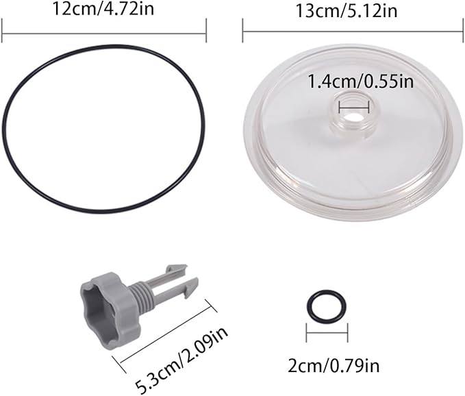 Filter Pump Cover - Trap Lid Replacement Part, Pool Pump Housing Cap with s | Valve Seal Container Cover, Sturdy Filter Trap Protector for Swimming Pools, Sand Filtration Units, Backyard Setup