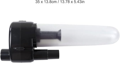 Vacuum Cleaner Filter with 2pcs Connector, ABS Dust Collector for Motor Protection, Compact Lightweight Design - Stable Operation, Efficient Dust Filtering, Easy Installation for