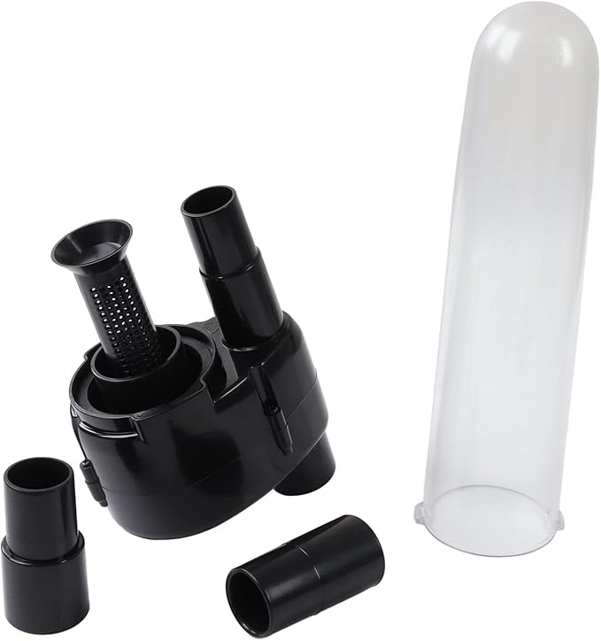 Vacuum Cleaner Dust Collector Filter, ABS Material with 2pcs Connectors for 32mm and 34.5mm Hoses - Motor Protection, Reusable Water - Washable, Durable and Lightweight