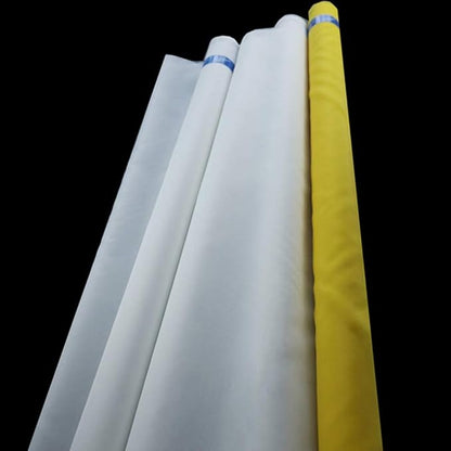 Silk Screen Printing Mesh, 100/110/120/140/160/180/200/250/300Mesh, White Yellow for Screen Printing Machine Equipment Accessories, Filter Painting, Polyester Fabric (140M/55T White)