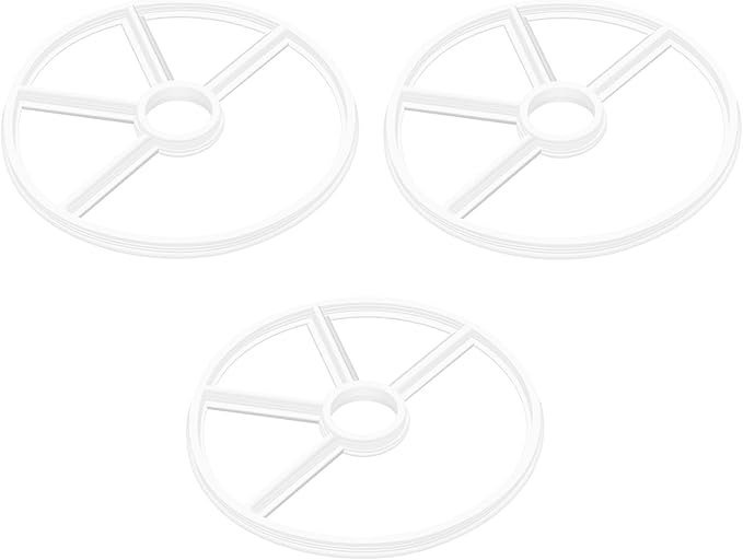 3 Pcs Diverter Spider Gasket Compatible with Waterway 711-1910B/806105211439, Fit for Carefree, Clearwater, TWM Sand Filters Models WVS002 & WVS003 1.5-inch Top Mount Pool Sand Filters Multiport Valve