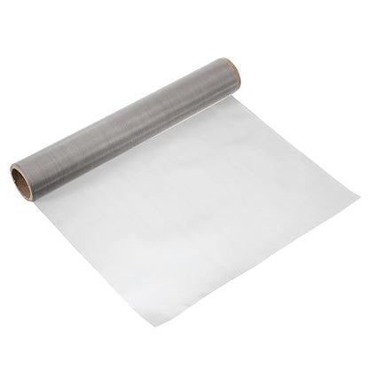 uxcell 400 Mesh 118" x 12" Woven Wire Mesh, 304 Stainless Steel Air Vent Filter Screen, Window Screen Mesh for DIY Projects Vents Cover Filtration Animals Fence
