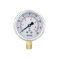 0-160 Psi Glycerin Liquid Filled Low Pressure Gauge, 2.5" Dial Size, 1/4" NPT Lower Mount, 304 Stainless Steel Case, for Water Pump, Pneumatic Air, RV Hose, Gas Pressure Test