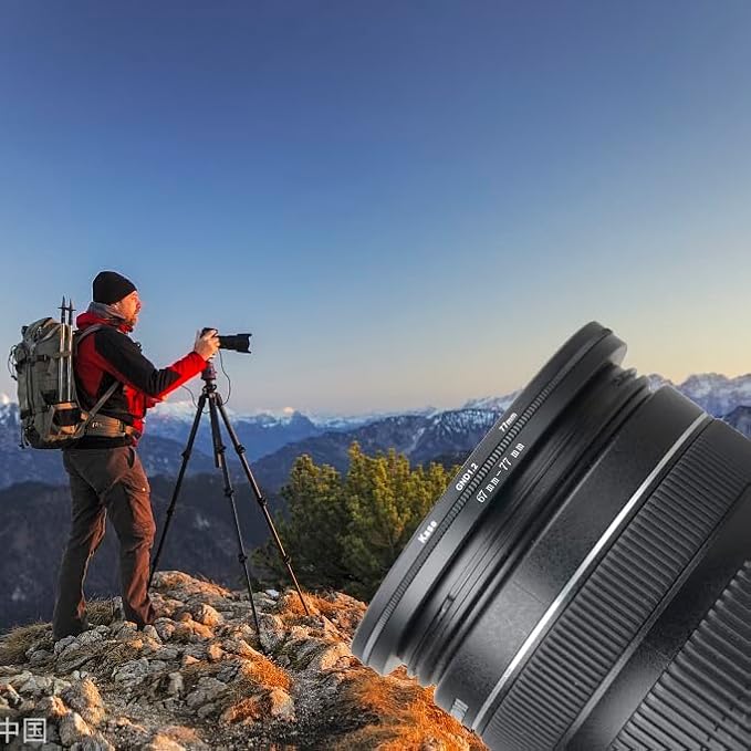 46mm Lens to 49mm Camera Lens Adapter 46mm to 49mm Step Up Ring Adapter Ring for All Brands of UV ND CPL, with Premium Lens Wiping Cloth 2 Pack (46mm-49mm)