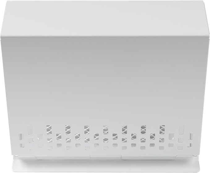 Vent Systems 4" Inch Air Supply Vent Cover with Rubber Gasket - White Galvanized Steel - Robust Weatherproof Outdoor Air Intake Box - Duct or Surface Mounting - Rain and Snow Protection