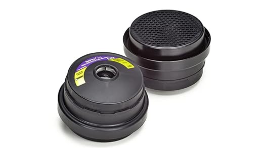 MSA 10080456 OptimAir TL Powered Air-Purifying Respirator Cartridge - OptiFilter: Multigas (AG, AM, FM, HE, OV), Quantity: 6 per Pack, Dusts/Particles/Mists Cartridge