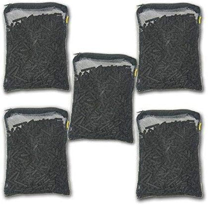 Wave Point 20 lbs (5 lbs x 4) Premium Virgin Activated Carbon Charcoal Pellets in Media Bags for Aquarium Fish Tank Koi Pond Reef Filter Media, Air Filter & AC, Total 20 lbs (4 Bags), 3.4 Gallon