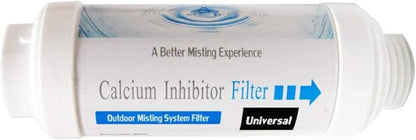 Misting System Calcium Inhibitor Filter for Patio Misters NSF certification Inline Water Soften Filter Effectively Reduce Water Spots, Prevent Nozzles Clogging For Garden Patio Mistes (1 Pcs)