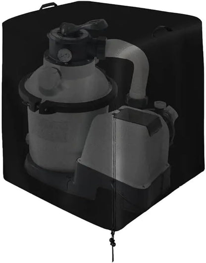 Cover for Pool Pump Filter Sand Cylinder Sunscreen Anti-UV Ground Enclosure Catcher for Swimming Shed Deck Pond(33x24x33 inch)